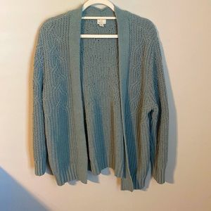 Blue cardigan